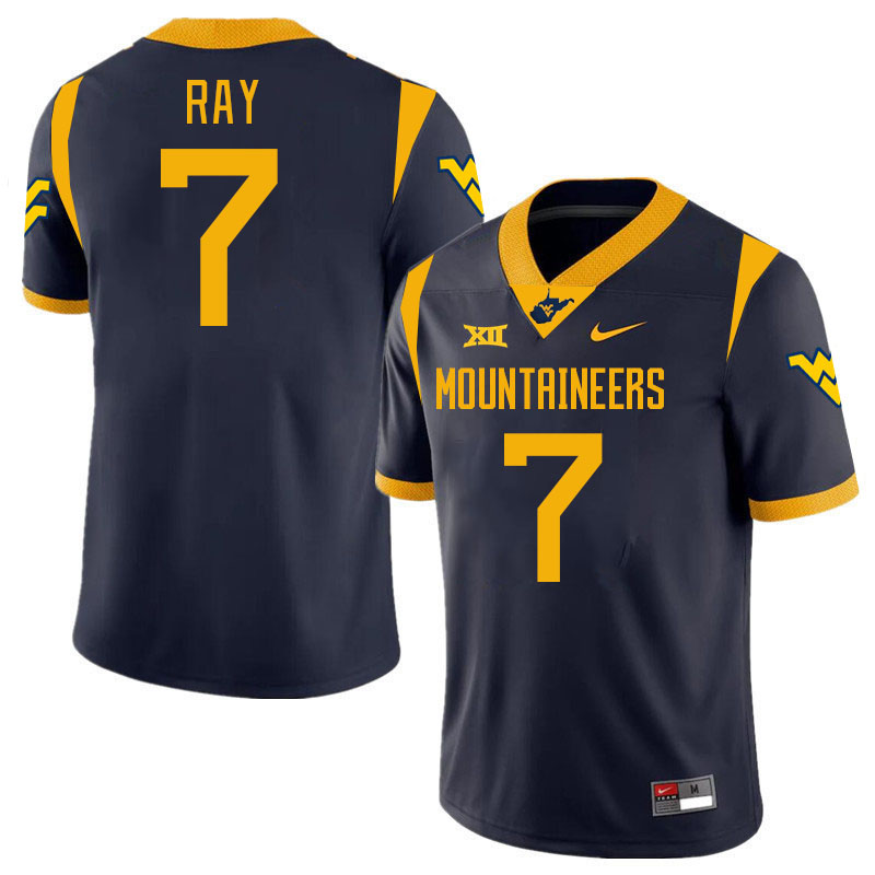 Men #7 Traylon Ray West Virginia Mountaineers College 2024 New Uniforms Football Jerseys Stitched Sa